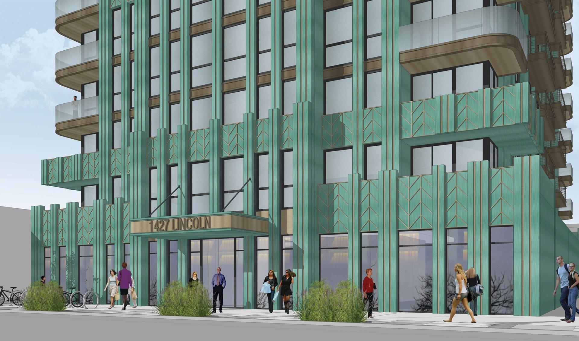 Art Deco apartment tower pitched for 1427 Lincoln Blvd. in